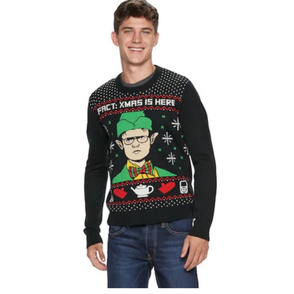The Office Dwight Christmas Sweater size large